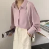 3e9cc5bd7311d05b87d5a1ff9a33360b.webp Korean ladies loose shirt long sleeves large size
