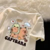 my-11134207-7rasl-ma50rfg8pbw90a.webp Korean women clothing Oversized Tshirt cotton Capibara stylish casual tops