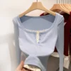 sg-11134201-7renc-m2rpkjis562h4c.webp Spring and Autumn women floral fake two long sleeve Tshirt V neck lace fit