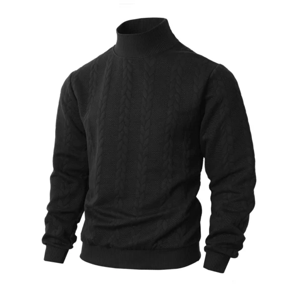 sg-11134201-81zts-miiqukkwr668c9.webp European Size Autumn Winter Sweater Daily Outdoor Casual Solid Color Fashion Jacquard High Neck Warm Sweater Men