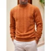 sg-11134201-81ztz-miiqunqq5p1e33.webp European Size Autumn Winter Sweater Daily Outdoor Casual Solid Color Fashion Jacquard High Neck Warm Sweater Men