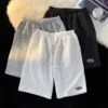 Fashionable Handsome Shirt ShortSleeved Shorts FivePoint Pants TwoSet Casual Suit Trendy Simple Mens Suit